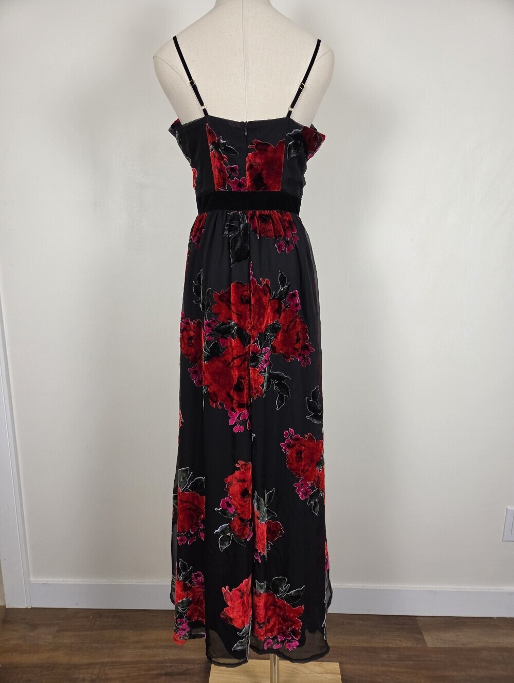 Betsey Johnson Floral High Low Corset Midi Dress Size Small Formal (u) - Picture 10 of 14